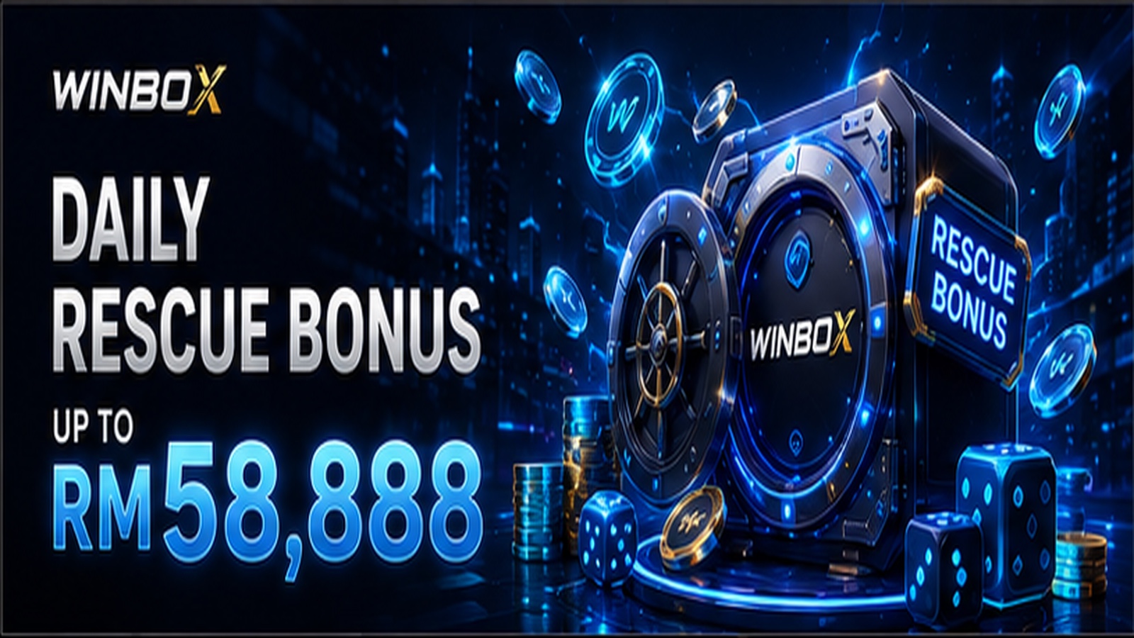 Daily Rescue Bonus up to RM58,888